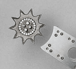 Nose sprockets for laminated bars